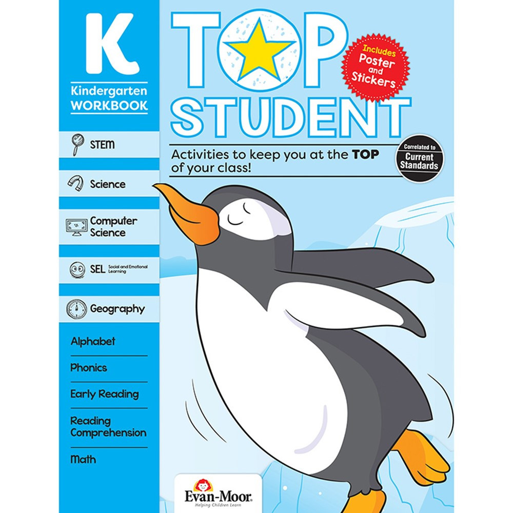 Top Student Activity Book, Grade K - EMC9320 | Evan-Moor | Activity Books