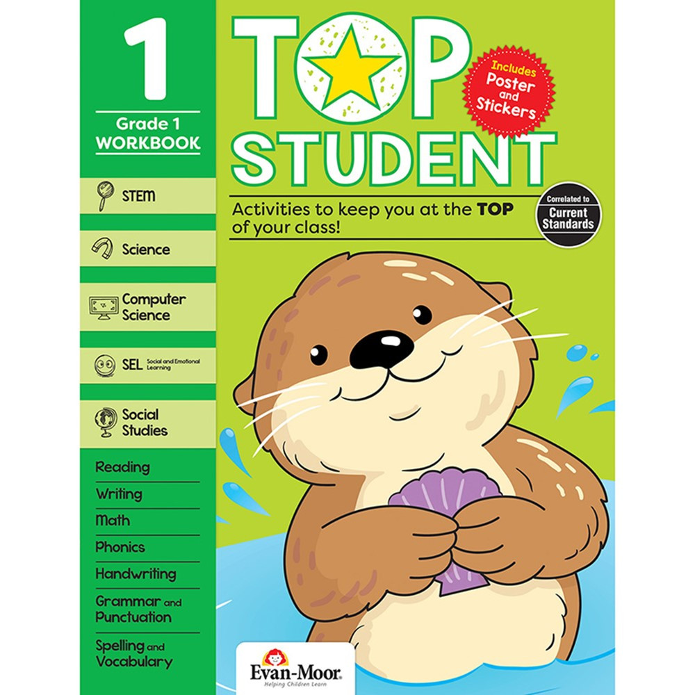 Top Student Activity Book, Grade 1 - EMC9321 | Evan-Moor | Activity Books