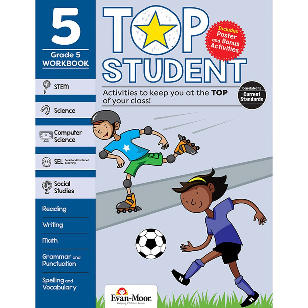 Top Student Activity Book, Grade 5 - EMC9325 | Evan-Moor | Activity Books