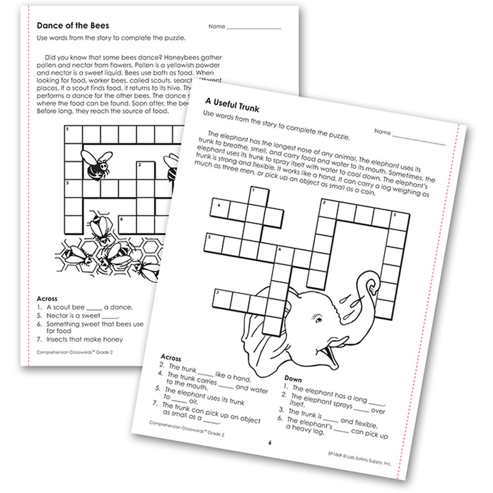 EP-186R - Comprehension Crosswords Book Gr 2 in Comprehension