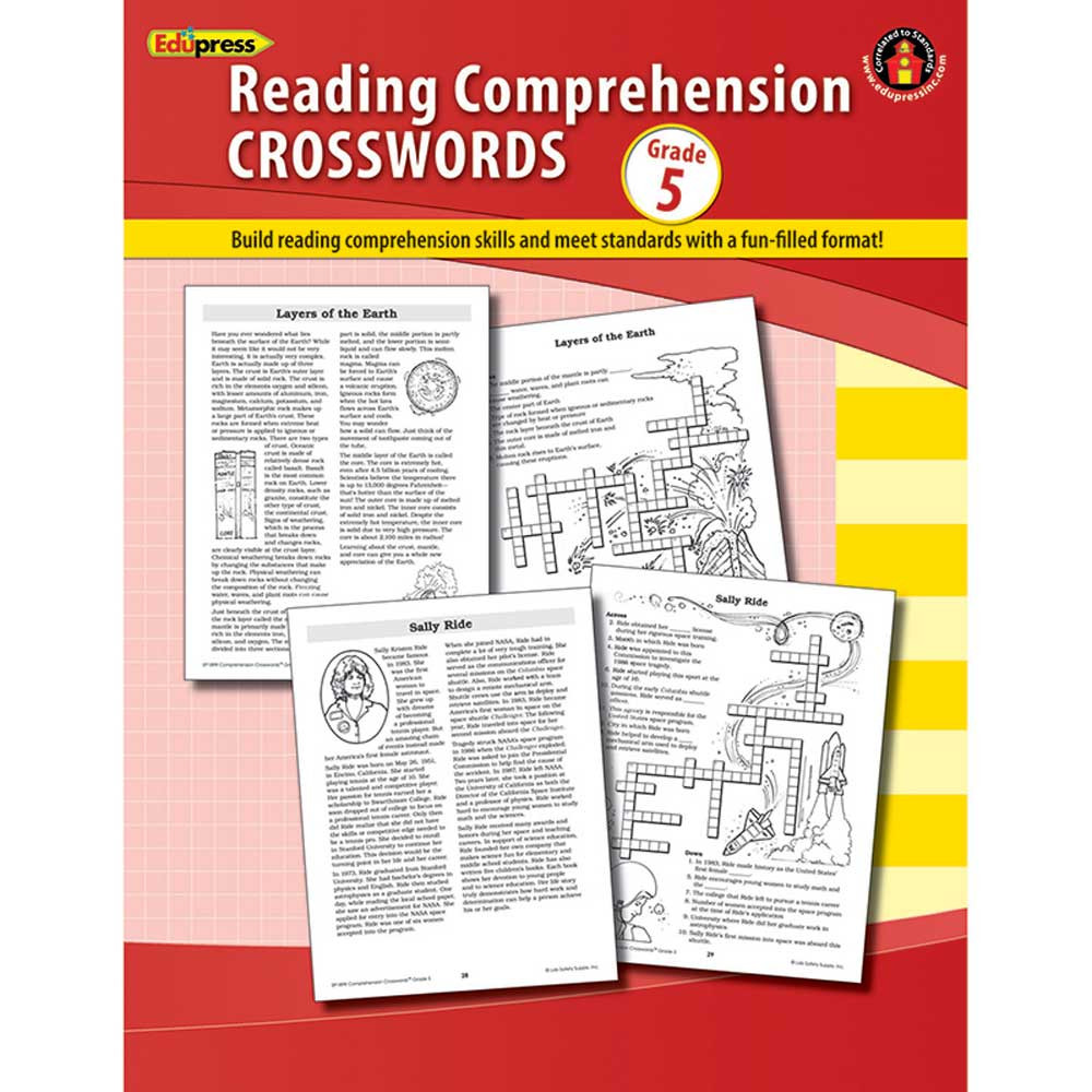 EP-189R - Comprehension Crosswords Book Gr 5 in Comprehension
