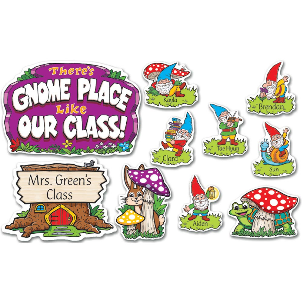 EP-2199 - Theres Gnome Place Like Our Class Bulletin Board in Classroom Theme