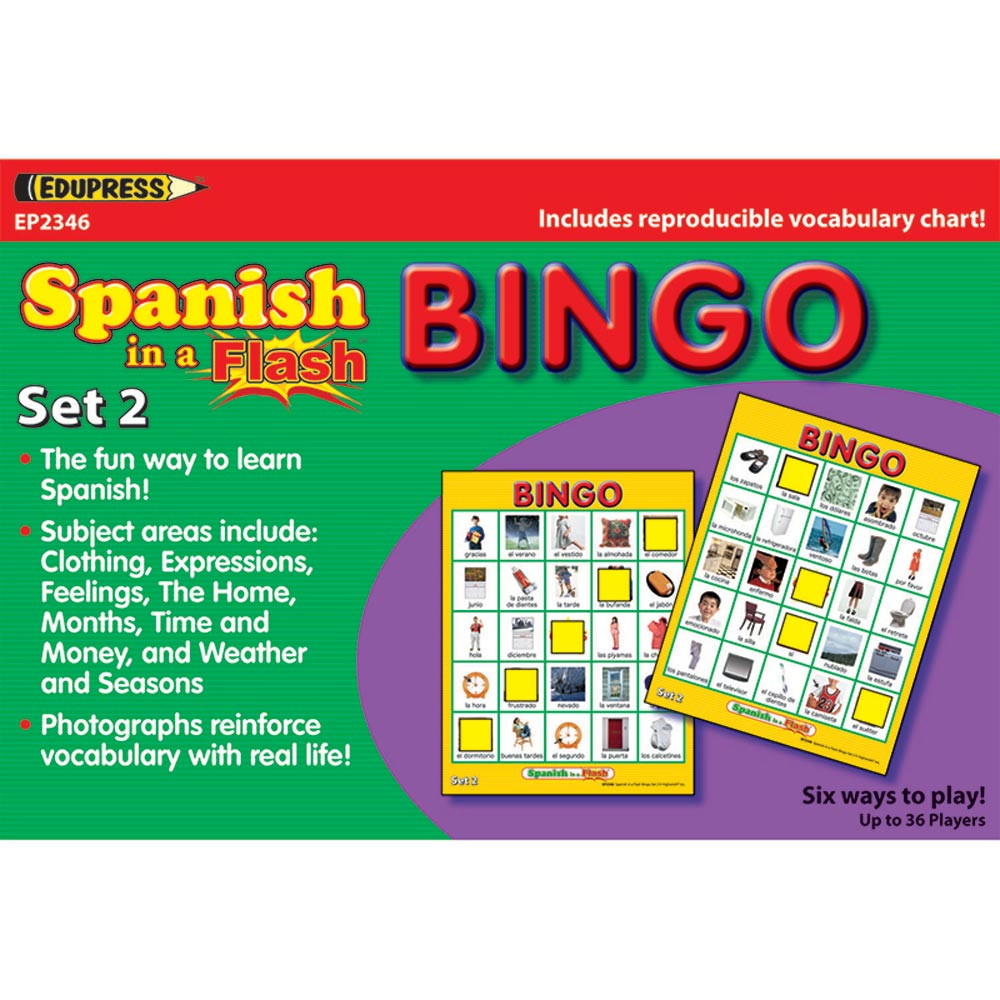 EP-2346 - Spanish In A Flash Bingo Set 2 in Games