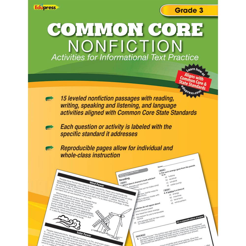 EP-2352 - Common Core Nonfiction Book Gr 3 in Language Arts