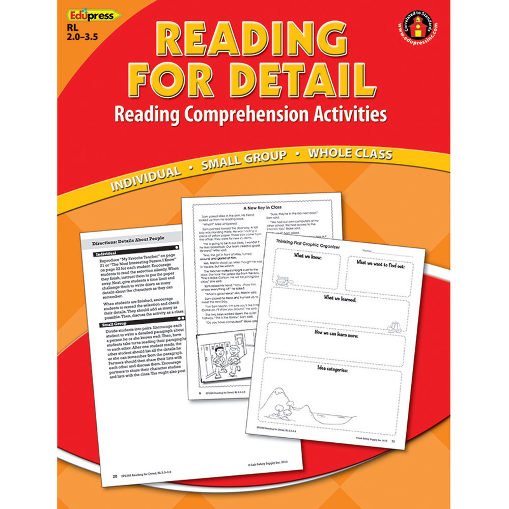 EP-2368 - Reading Detail Comprehension Bk Red Level in Comprehension