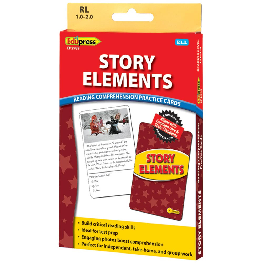 EP-2989 - Story Elements Ylw Lvl Reading Comprehension Practice Cards in Comprehension