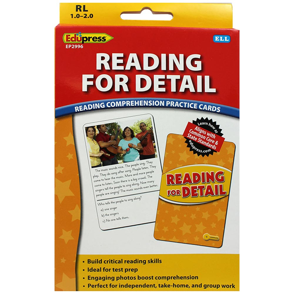 EP-2996 - Reading For Detail Rcpc Yellow Level in Reading Skills