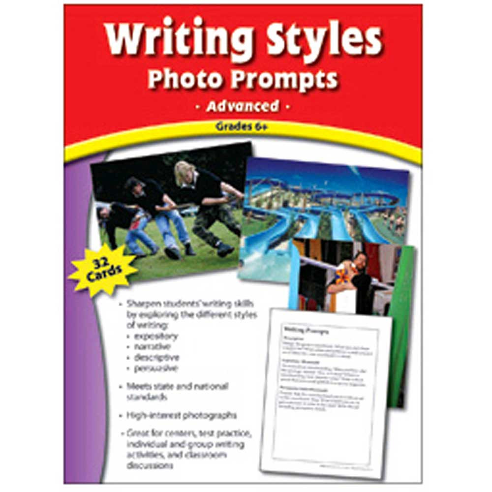 EP-3032 - Writing Styles Photo Prompts Gr 6 & Up Upper Level Writing Prompts in Writing Skills