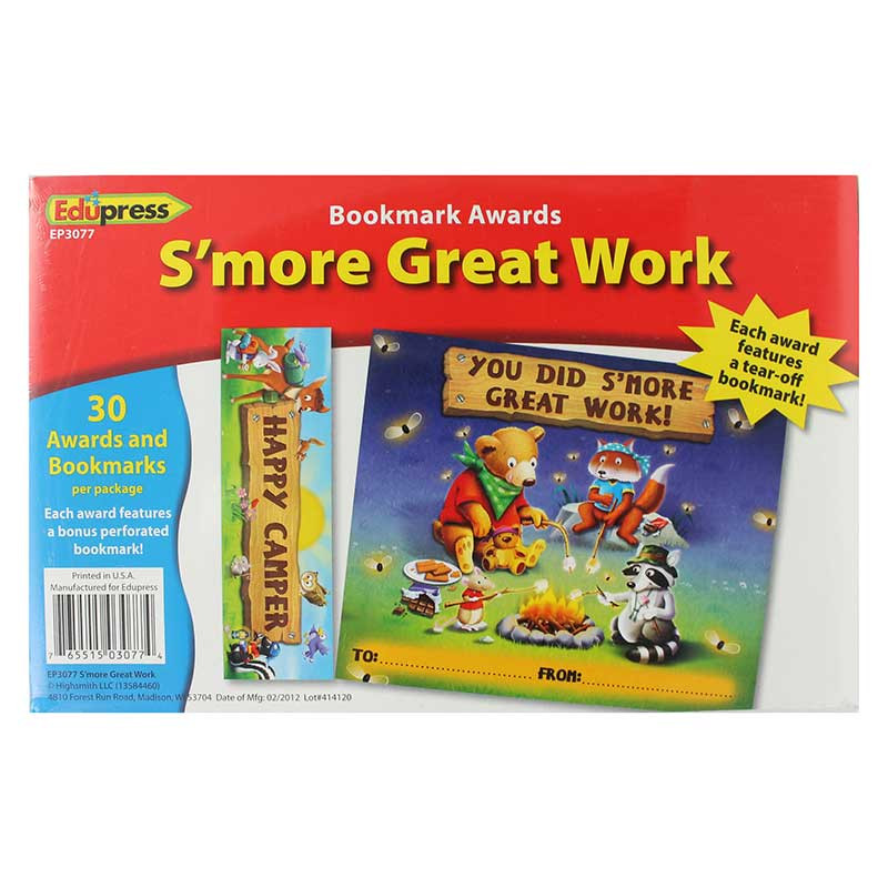 EP-3077 - Smore Great Work Bookmark Award in Bookmarks