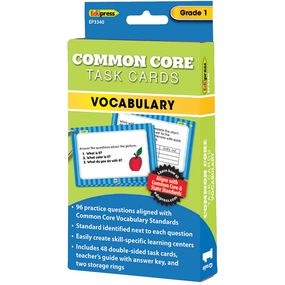 EP-3340 - Gr 1 Common Core Task Cards Vocabulary in Vocabulary Skills