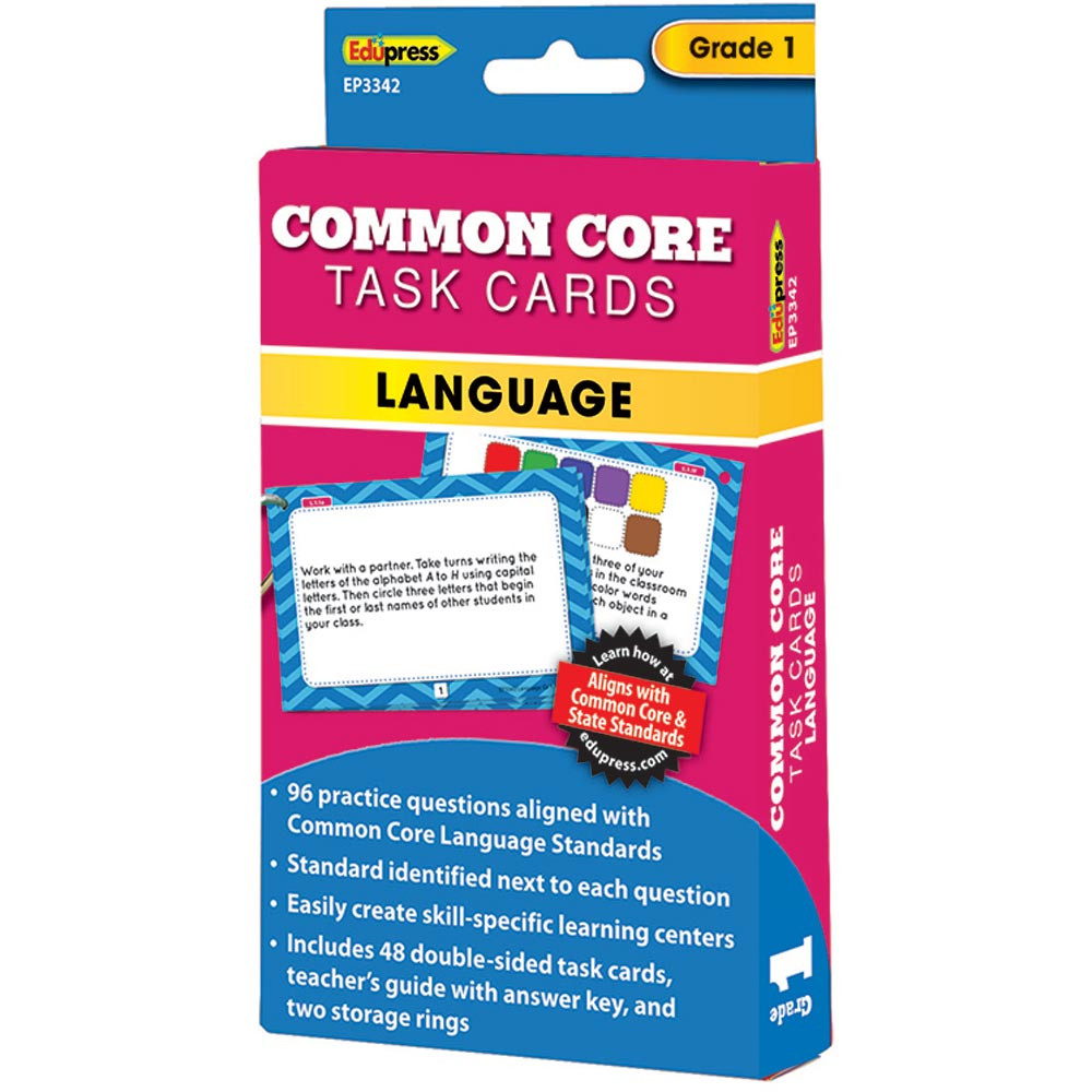 EP-3342 - Common Core Task Cards Lang Gr 1 in Language Skills