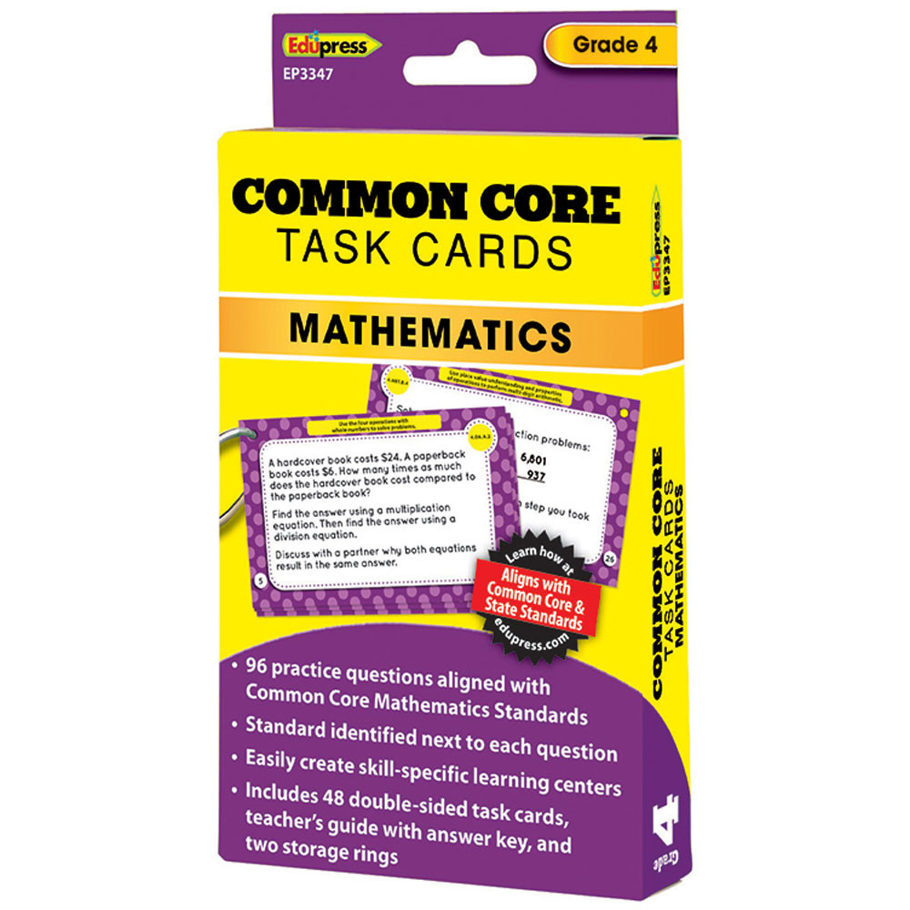 EP-3347 - Common Core Math Task Cards Gr 4 in Math