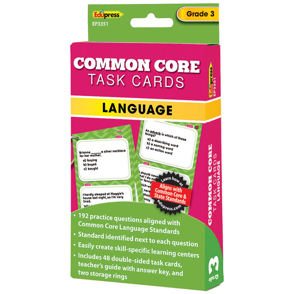 EP-3351 - Gr 3 Common Core Language Task Cards in Language Arts