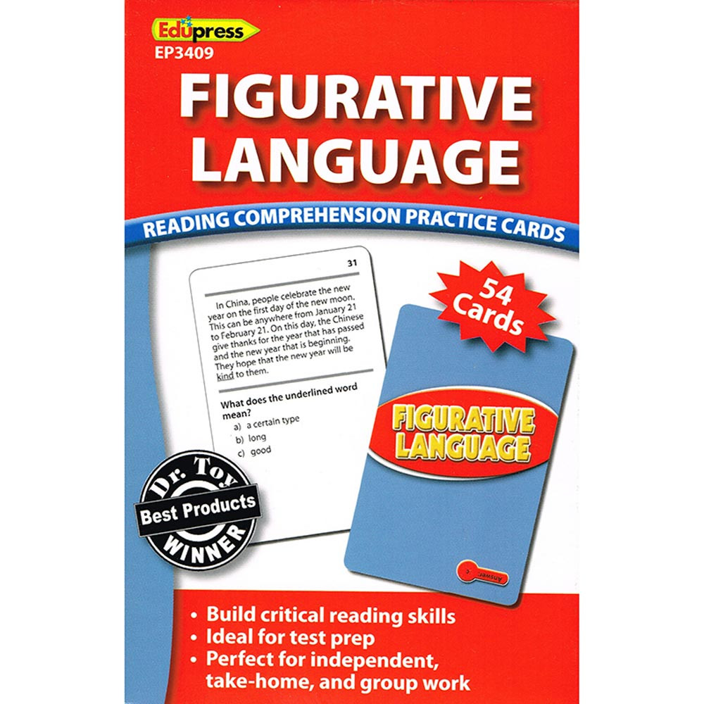 EP-3409 - Figurative Language Reading Comprehension Practice Cards Red in Comprehension