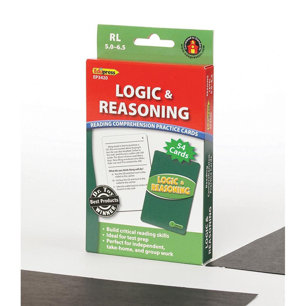 EP-3420 - Logic & Reasoning Cards Reading Levels 5.0-6.5 in Comprehension