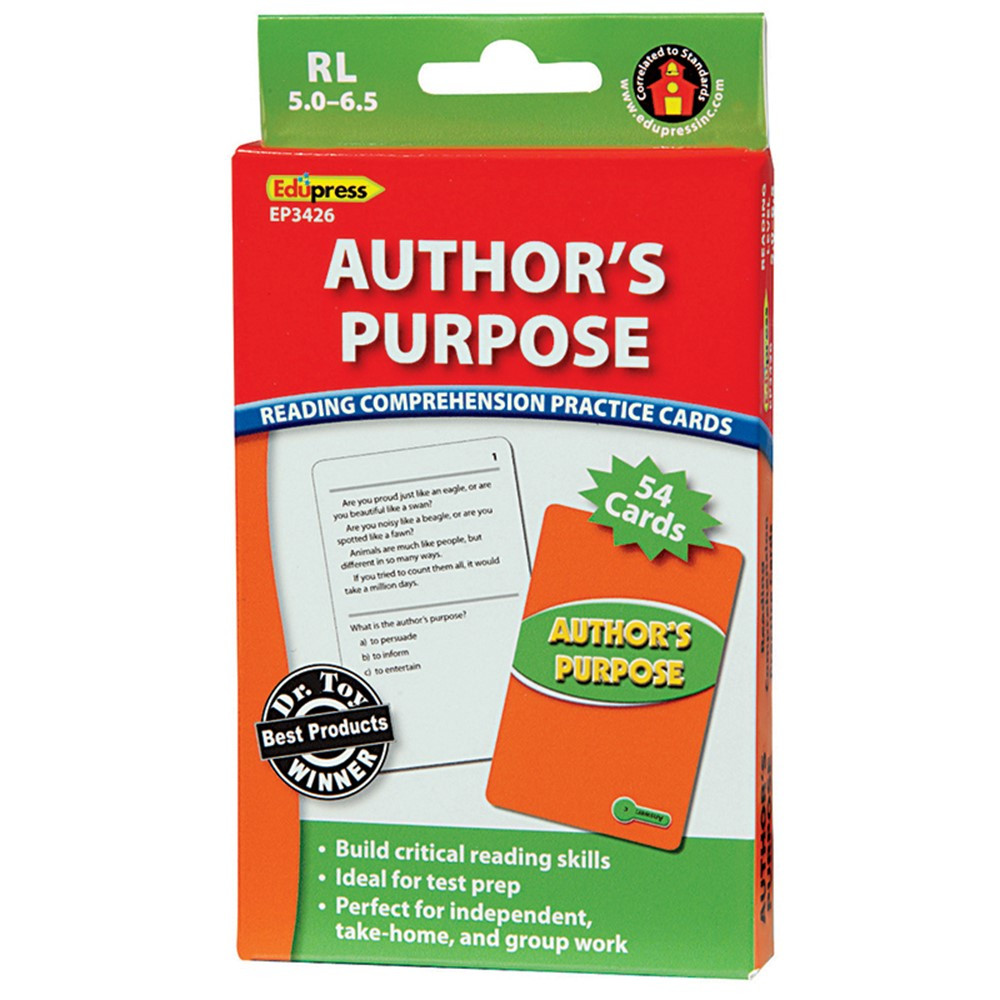 EP-3426 - Authors Purpose Rcpc Green Level in Comprehension