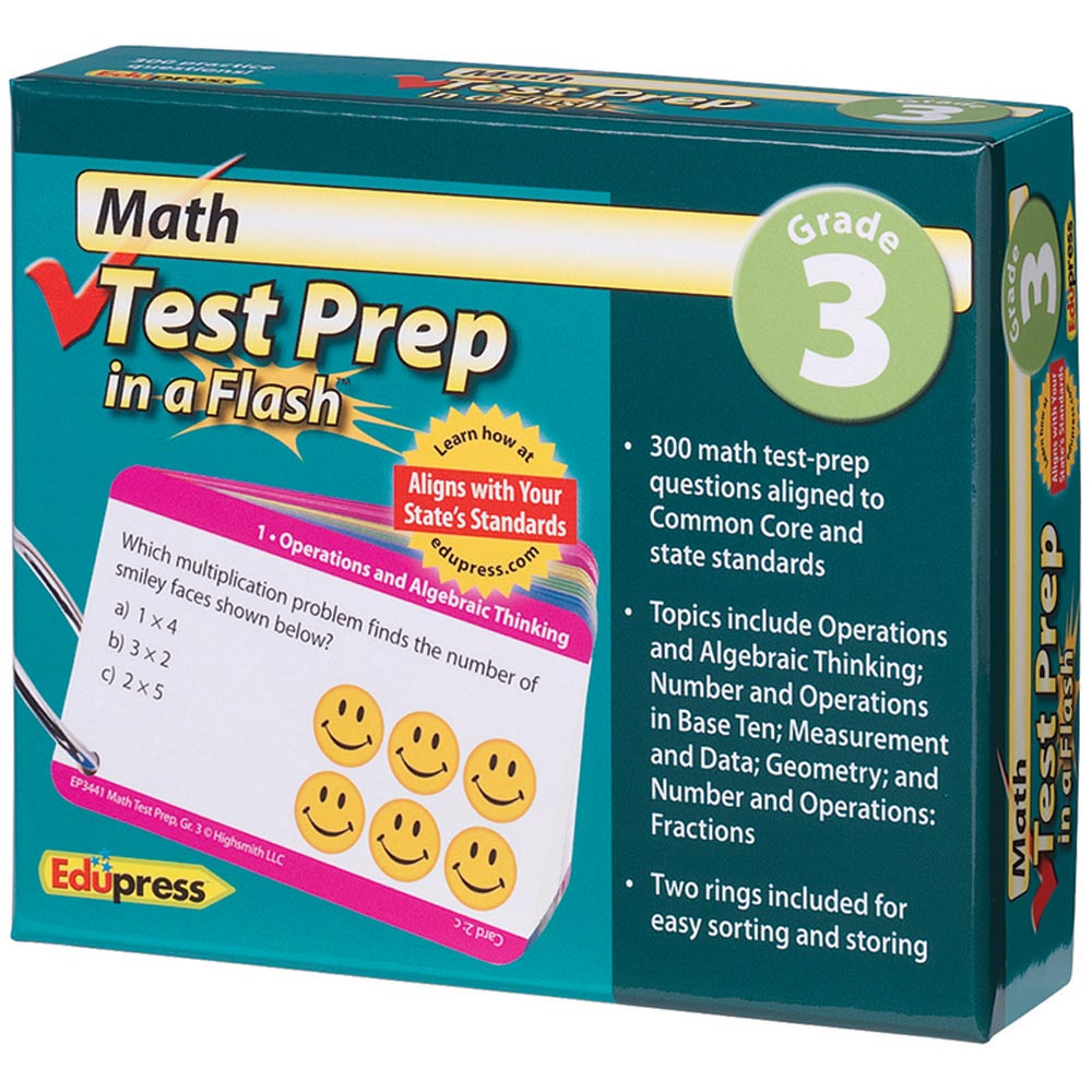EP-3441 - Math Test Prep In A Flash Gr 3 in Math