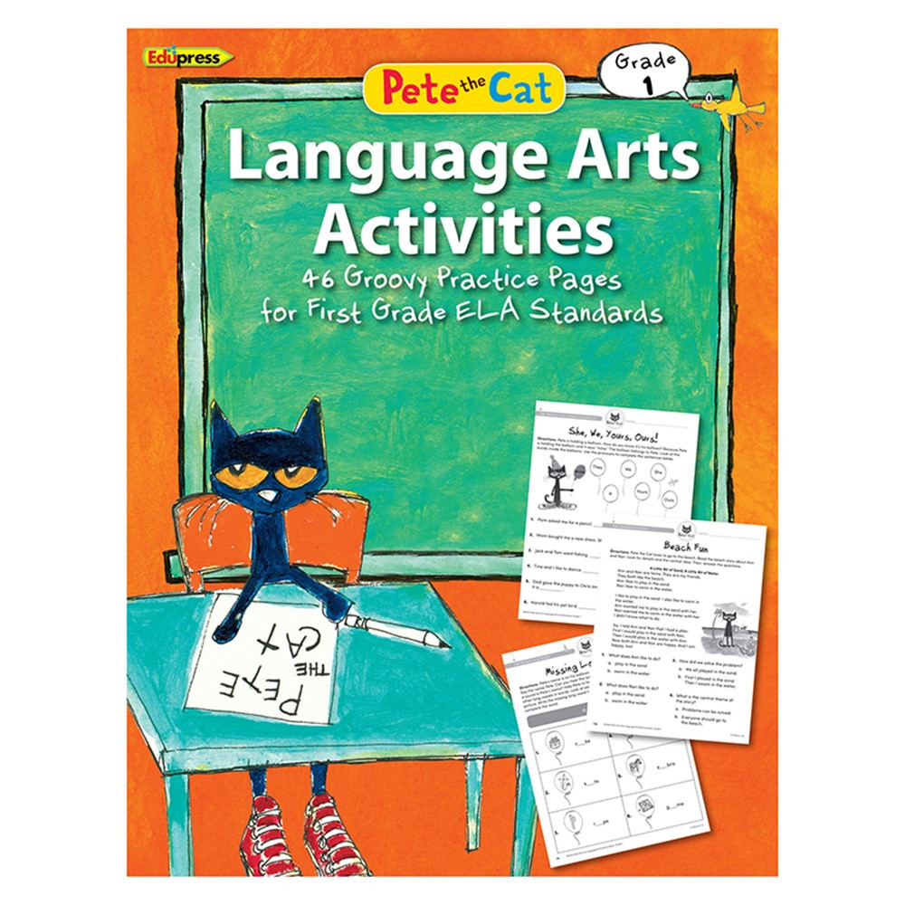 Pete The Cat Language Arts Workbook Gr 1 - EP-3515 | Teacher Created Resources