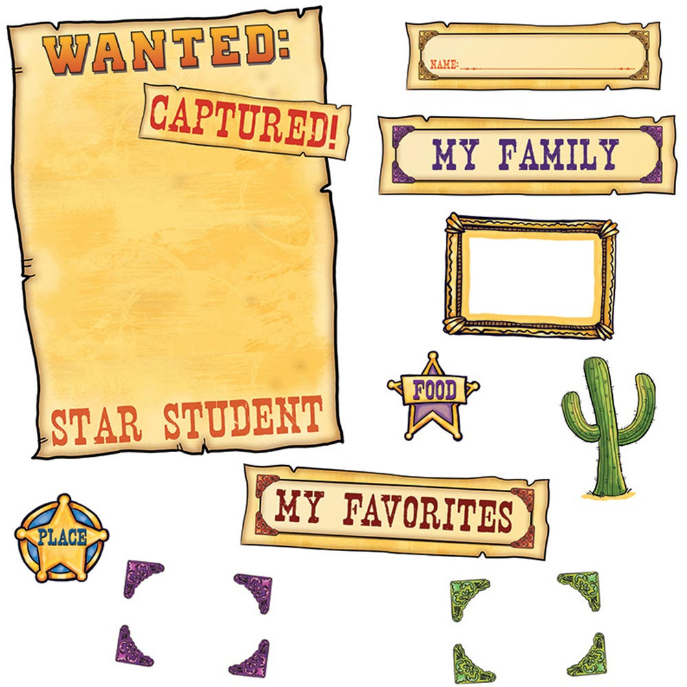 EP-3638 - Western Star Student Mini Bulletin Board Set in Motivational