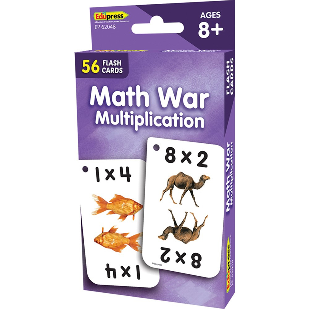 Math War (Multiplication) Flash Cards - EP-62048 | Teacher Created Resources | Flash Cards