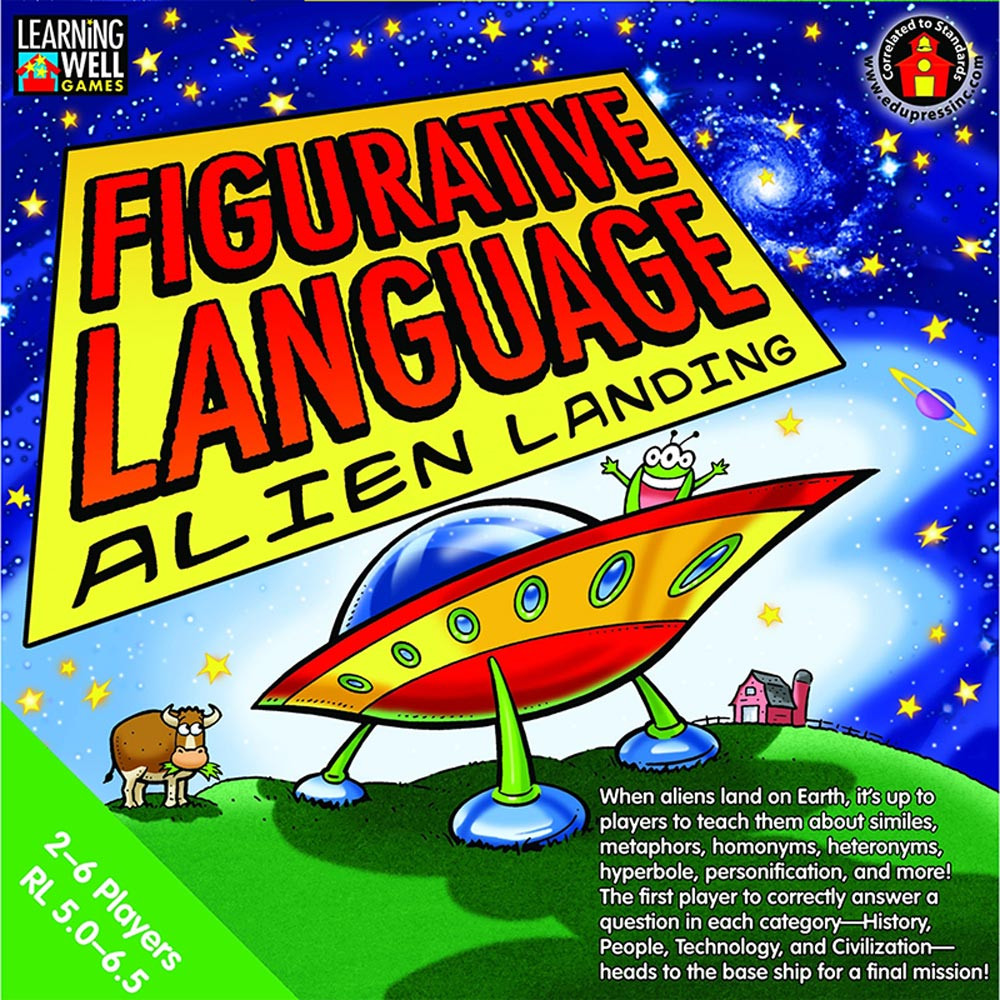 EP-LRN1070 - Figurative Language Alien Landing Green Level 5.0-6.5 in Language Arts