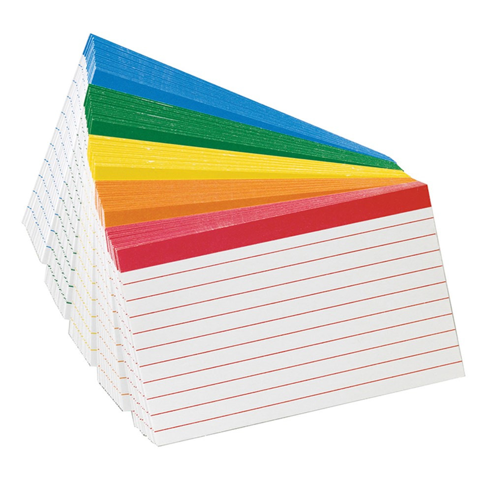 ESS04753 - Oxford Color-Coded Index Cards 3X5 in Index Cards