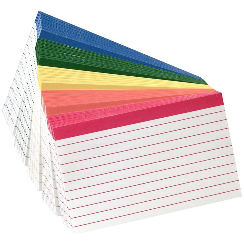 ESS04754 - Oxford Color-Coded Index Cards 4X6 in Index Cards