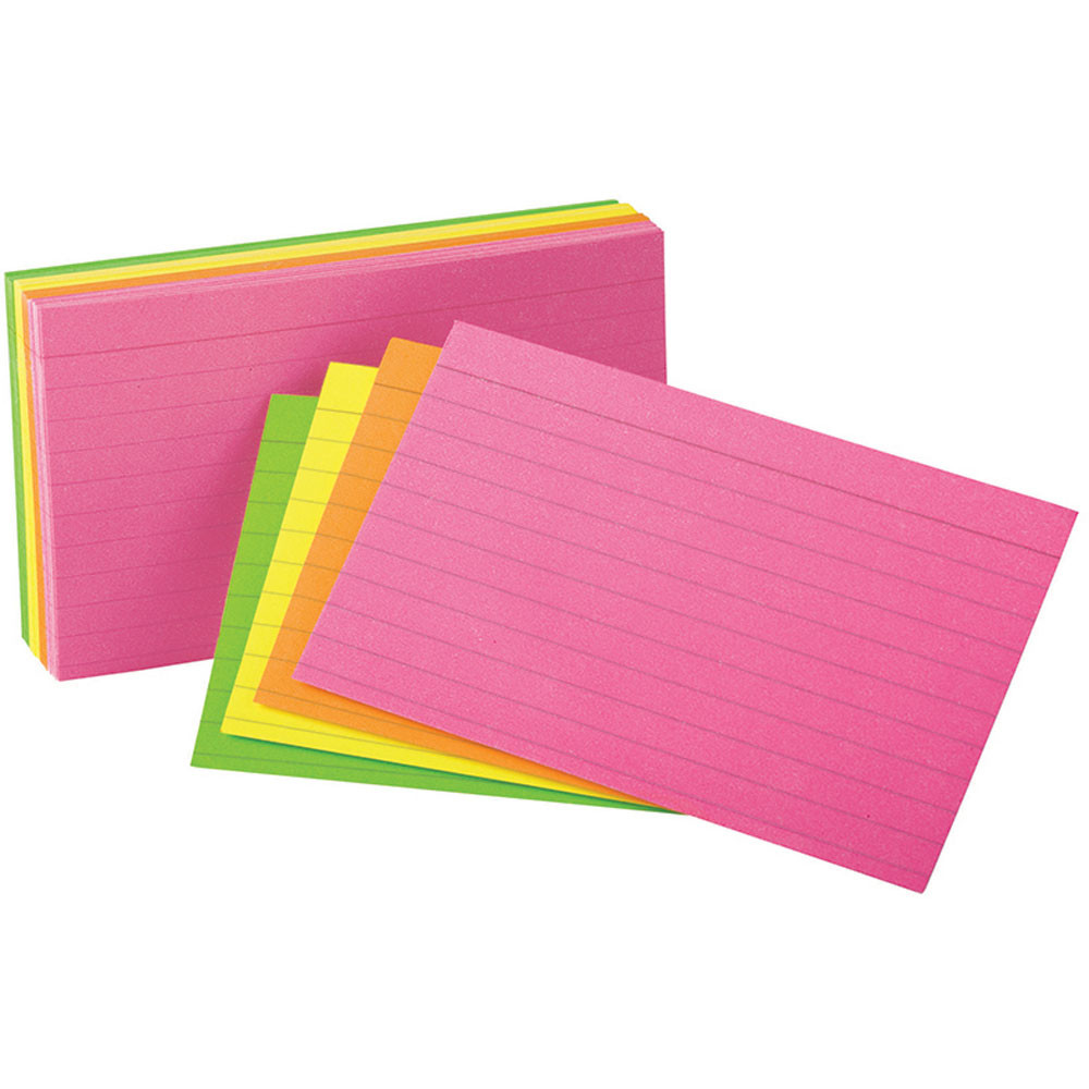 ESS40279 - Oxford Glow Index Cards 3X5 in Index Cards