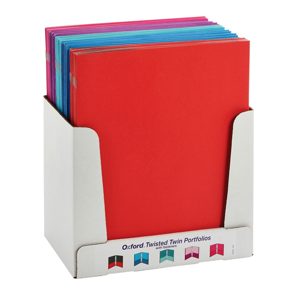 Twisted Twin Pocket Folders with Fasteners, Letter Size, Assorted, Each - ESS52076 | Tops Products | Folders