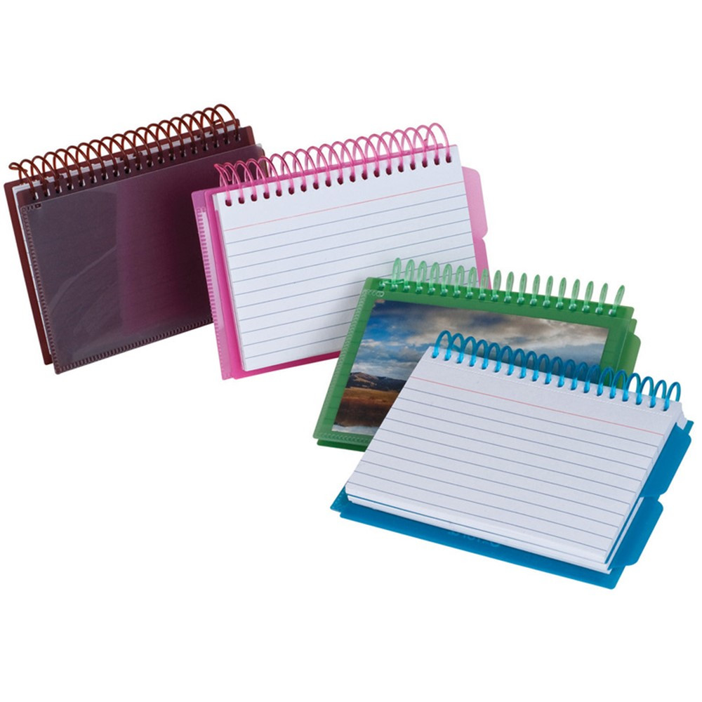 ESS73138 - View Front Spiral Index Cards 3X5 Poly Cover in Index Cards