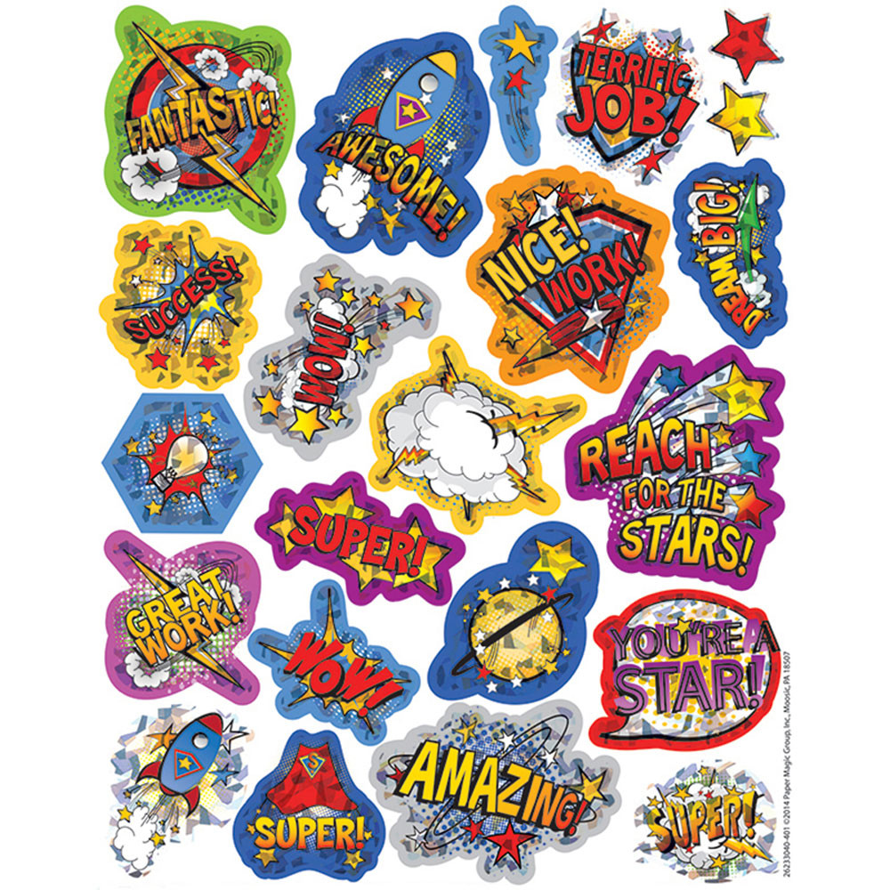 Super Class Sparkle Stickers - EU-623304