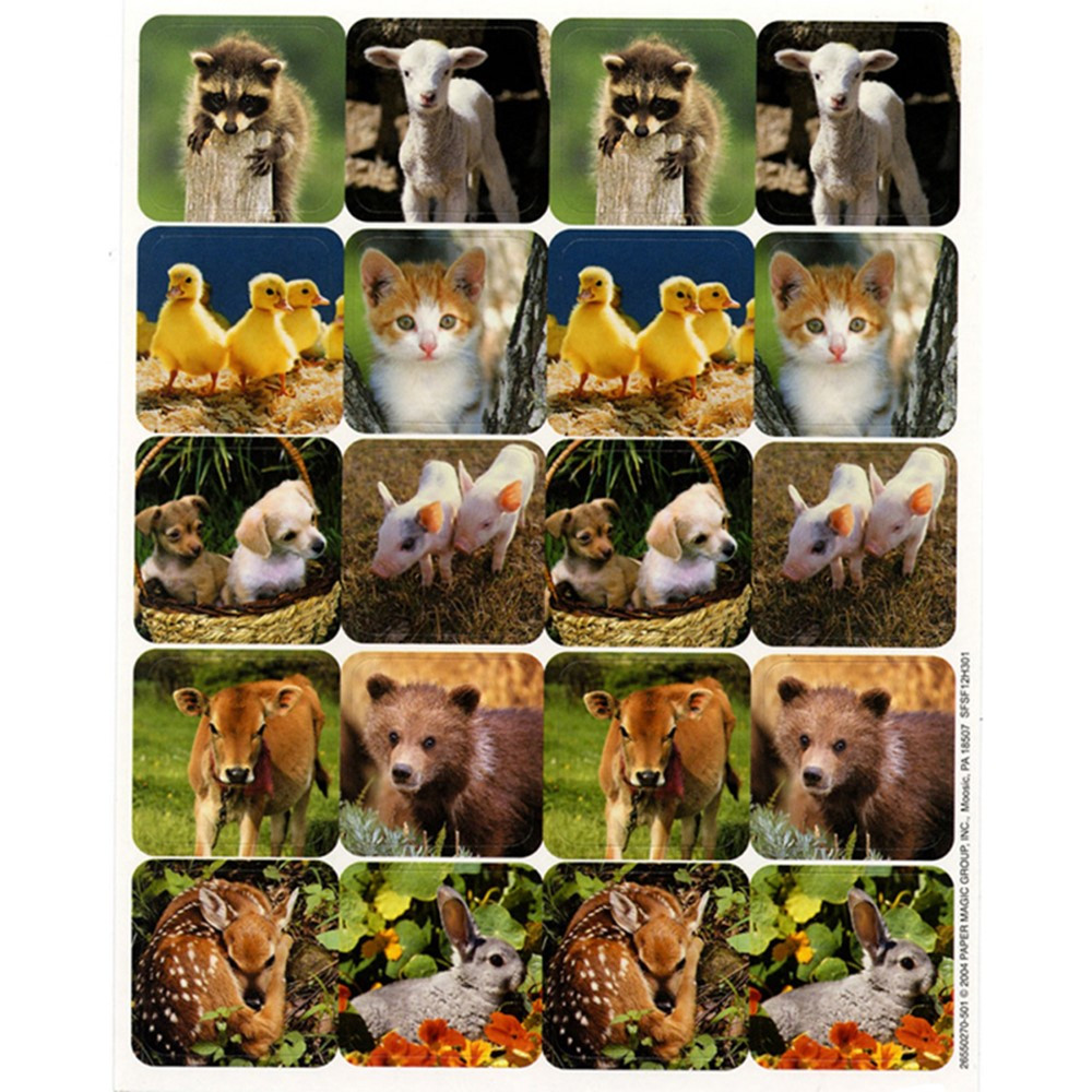 EU-655027 - Baby Animals Real Photos Theme Stickers in Stickers