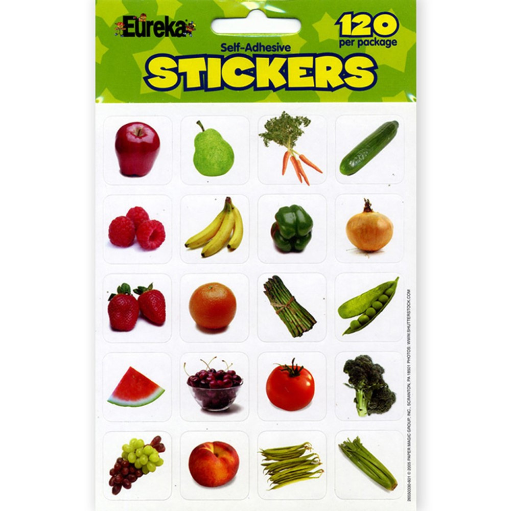 EU-655033 - Fruits And Vegetables Photos Theme Stickers in Stickers
