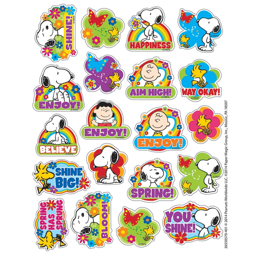 EU-655057 - Peanuts Spring Theme Stickers in Stickers