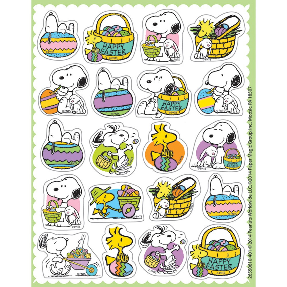 EU-655061 - Peanuts Easter Theme Stickers in Stickers