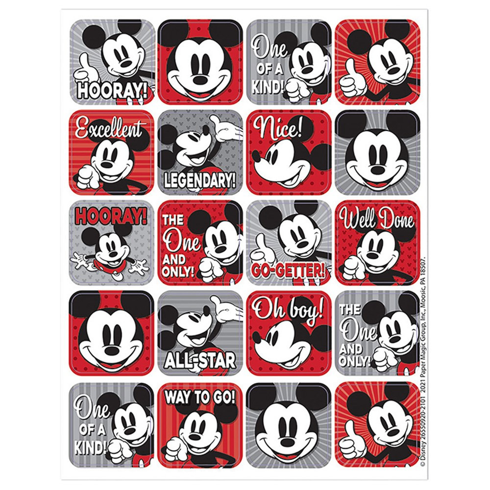 Mickey Mouse Throwback Theme Stickers, Pack of 120 - EU-655092 | Eureka | Stickers