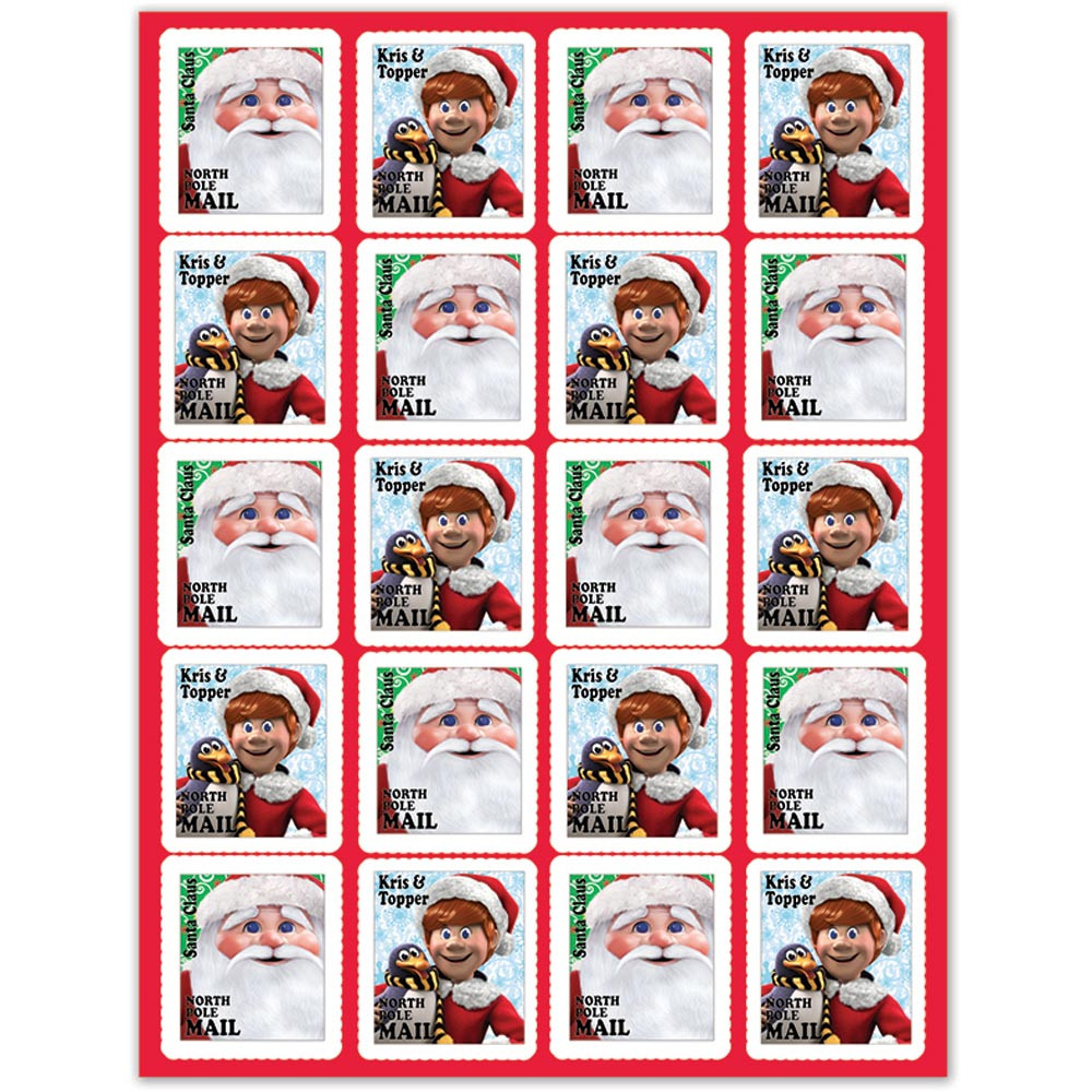 EU-655711 - Santa Comin To Town Stickers in Holiday/seasonal