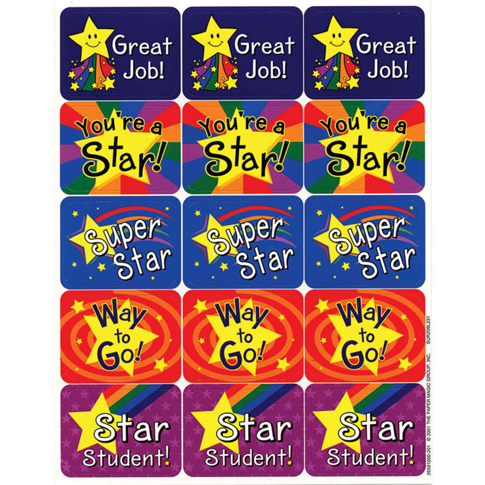 EU-658100 - Stars Success Stickers in Stickers