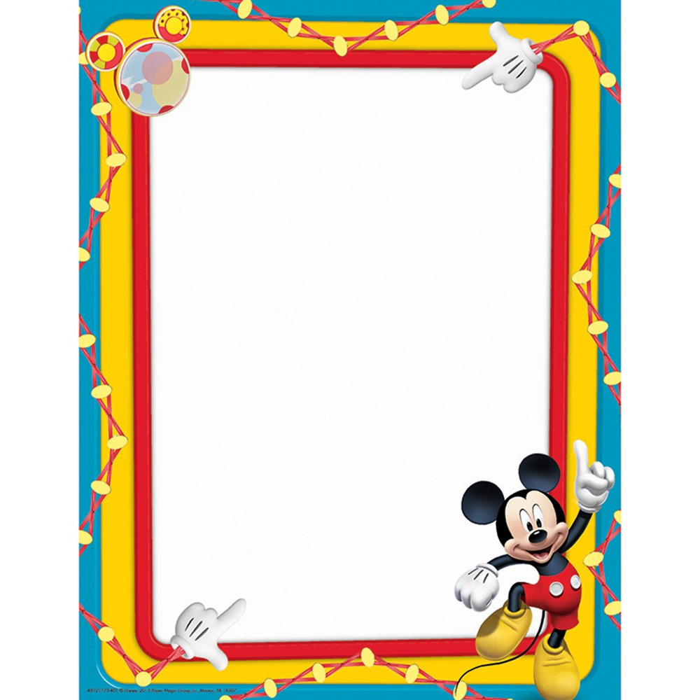 EU-812117 - Mickey Mouse Clubhouse Primary Colors Computer Paper in Design Paper/computer Paper