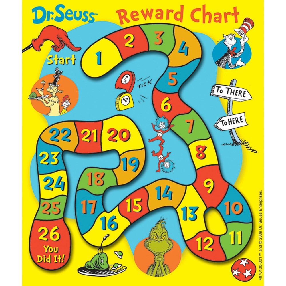 EU-837013 - Dr Seuss Game Mini Reward Charts in Incentive Charts