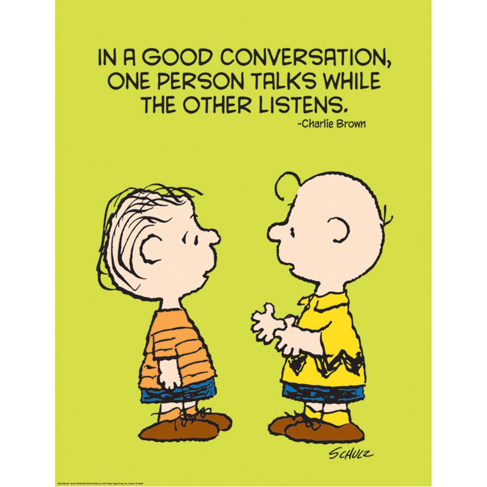 EU-837023 - Peanuts Talk And Listen 17X22 Poster in Motivational