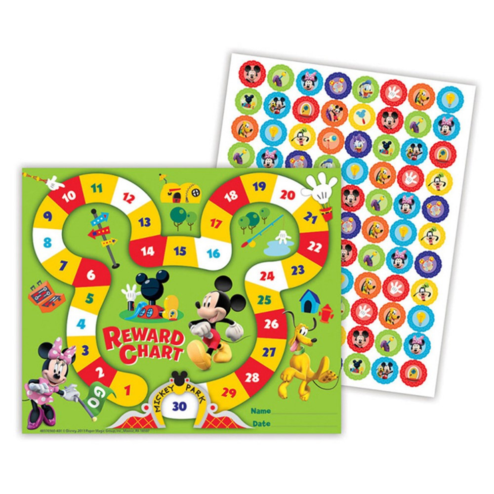 EU-837036 - Mickey Mouse Clubhouse Mickey Park Mini Reward Chart Plus Stickers in Incentive Charts