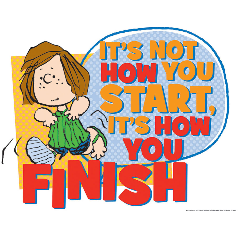 EU-837419 - Peanuts How You Finish 17 X 22 Posters in Motivational