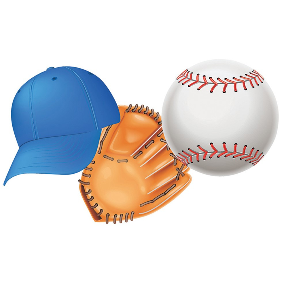 EU-841247 - Baseball Assorted Cut Outs in Accents