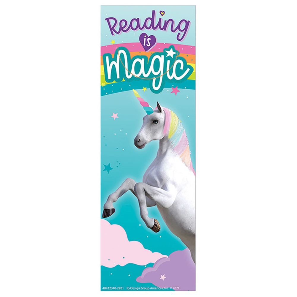 Unicorn Reading is Magic Bookmarks, Pack of 36 - EU-843234 | Eureka | Bookmarks
