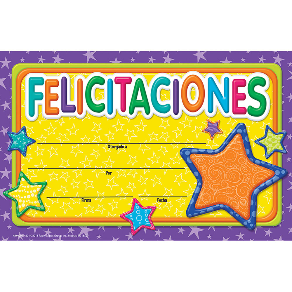 EU-844006 - Color My World Congratulations Spanish Recognition Awards in Awards