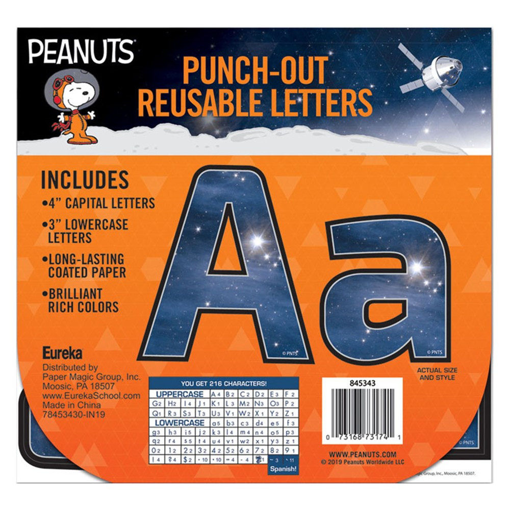 Peanuts NASA Deco Letters - EU-845343 | Eureka | Letters
