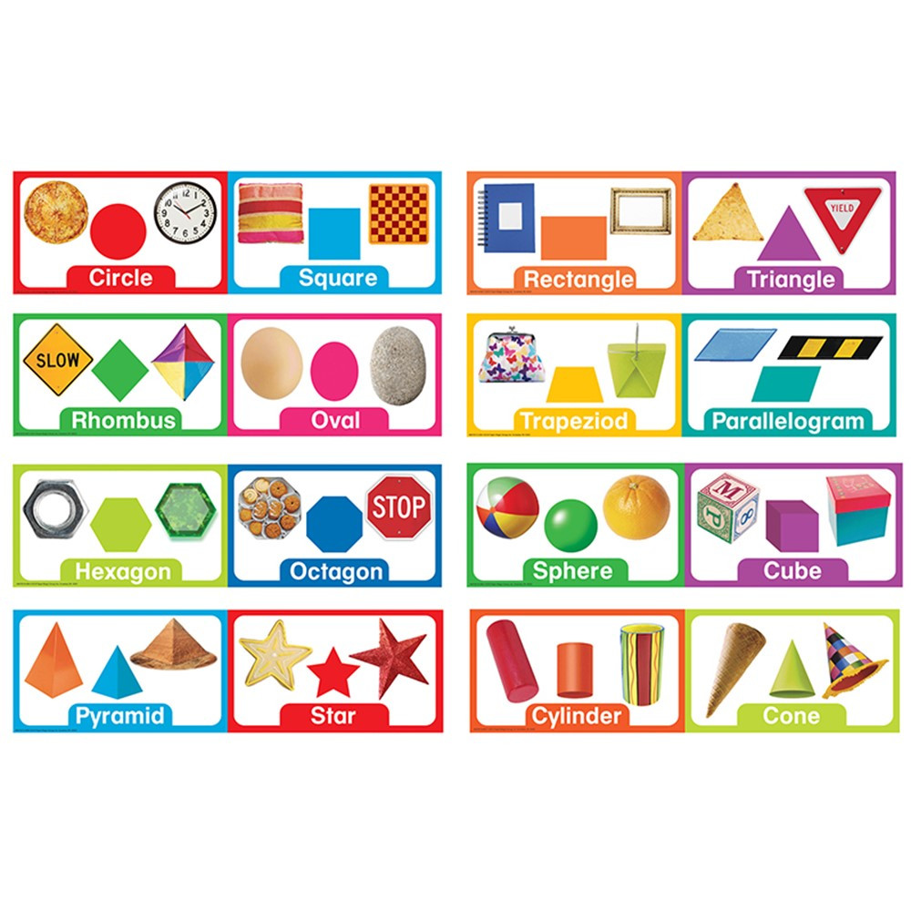 EU-847051 - Shapes & Solids Mini Bulletin Board Set in Miscellaneous