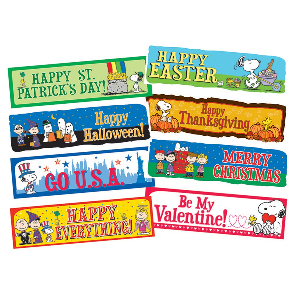 EU-847063 - Peanuts Year Of Holidays Mini Bulletin Board Set in Holiday/seasonal