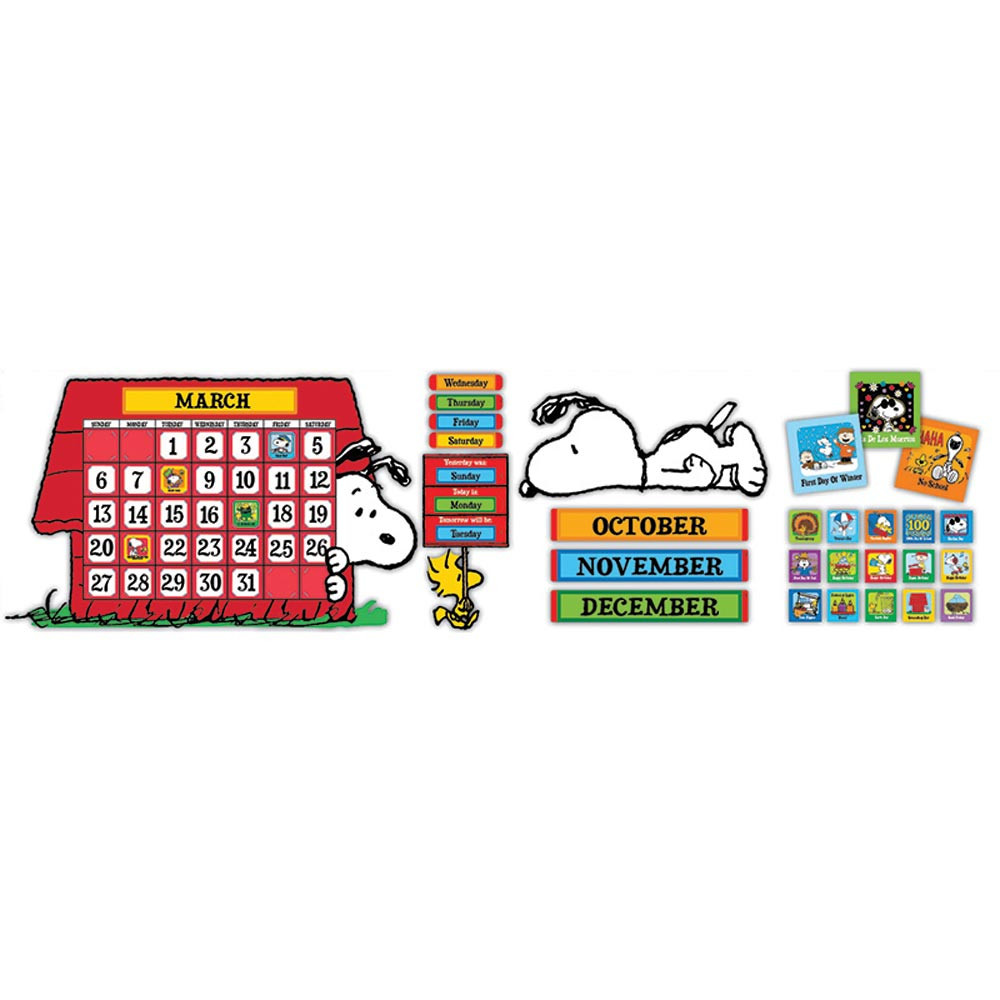 Peanuts Calendar Bulletin Board Set EU847152 Eureka Calendars